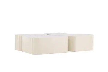 Nordland 92x74 cm Rektangulärt Soffbord i Trä - Beige - Möbler - Bord & matgrupper - Soffbord