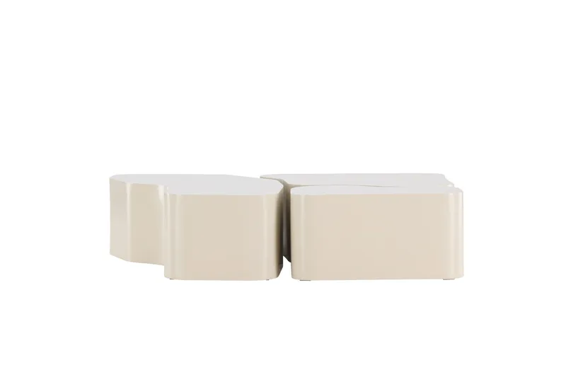Nordland 92x74 cm Rektangulärt Soffbord i Trä - Beige - Möbler - Bord & matgrupper - Soffbord