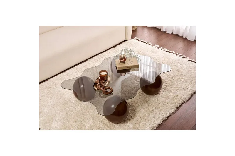 Soffbord Nordure Elinville Soffbord 120 cm Brun - Möbler - Bord & matgrupper - Soffbord