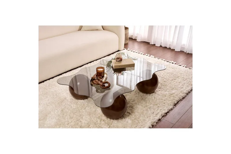 Soffbord Nordure Elinville Soffbord 120 cm Brun - Möbler - Bord & matgrupper - Soffbord