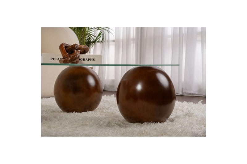 Soffbord Nordure Elinville Soffbord 120 cm Ljusbrun - Möbler - Bord & matgrupper - Soffbord