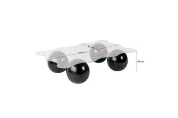 Soffbord Nordure Elinville Soffbord 120 cm Mörkbrun - Möbler - Bord & matgrupper - Soffbord