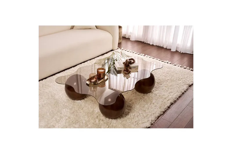 Soffbord Nordure Elinville Soffbord 120 cm Mörkbrun - Möbler - Bord & matgrupper - Soffbord