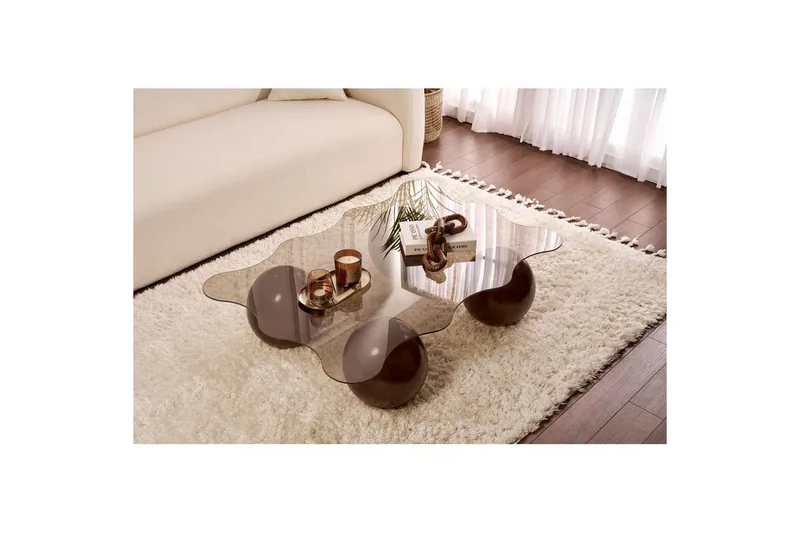 Soffbord Nordure Elinville Soffbord 120 cm Mörkbrun - Möbler - Bord & matgrupper - Soffbord