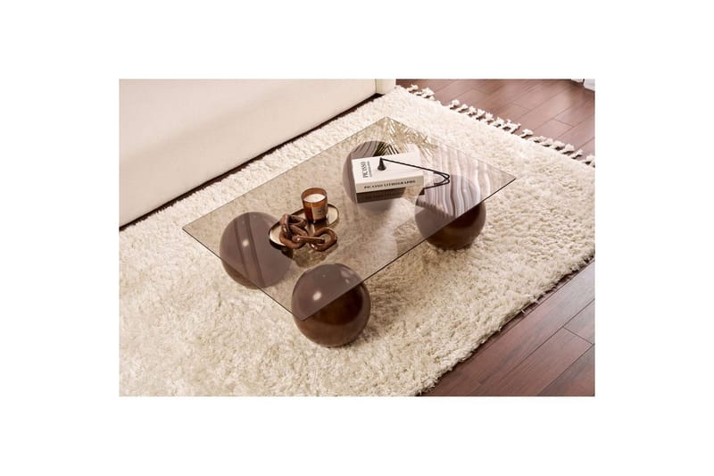 Soffbord Nordure Koushik Soffbord 110 cm Sand, Chocolate Brown - Möbler - Bord & matgrupper - Soffbord