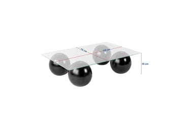 Soffbord Nordure Koushik Soffbord 110 cm Sand, Chocolate Brown - Möbler - Bord & matgrupper - Soffbord