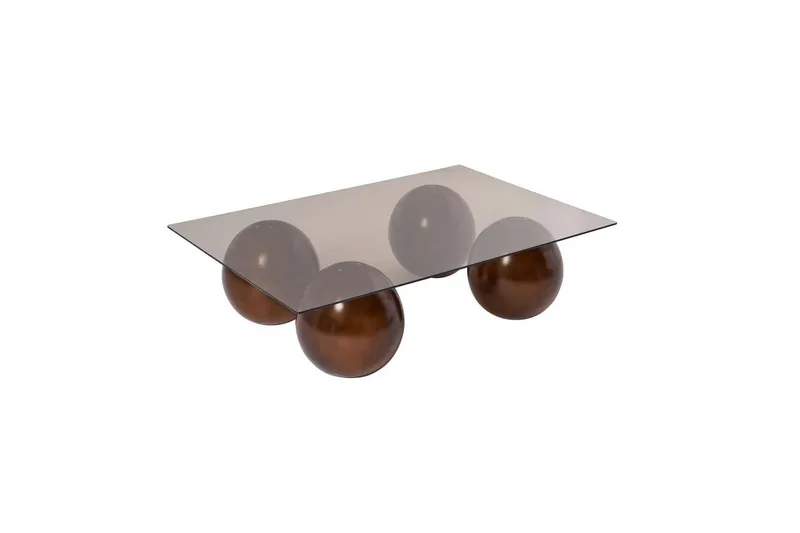 Soffbord Nordure Koushik Soffbord 110 cm Sand, Chocolate Brown - Möbler - Bord & matgrupper - Soffbord