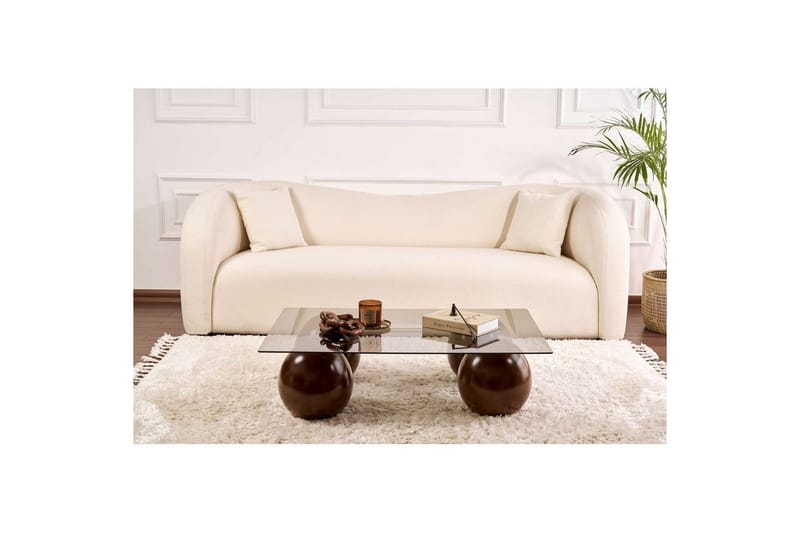 Soffbord Nordure Koushik Soffbord 110 cm Sand,Ljusgrå - Möbler - Bord & matgrupper - Soffbord