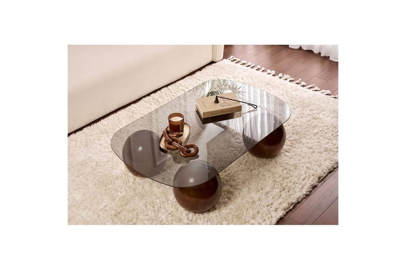 Soffbord Nordure Maroulburg Soffbord 118 cm Grå,Brun - Möbler - Bord & matgrupper - Soffbord