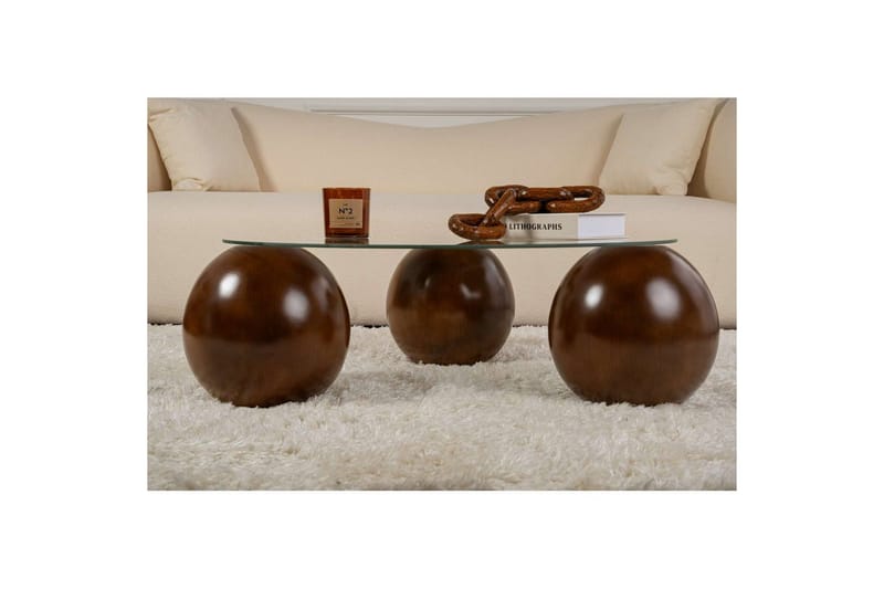 Soffbord Nordure Sibas Soffbord 85 cm Brun - Möbler - Bord & matgrupper - Soffbord