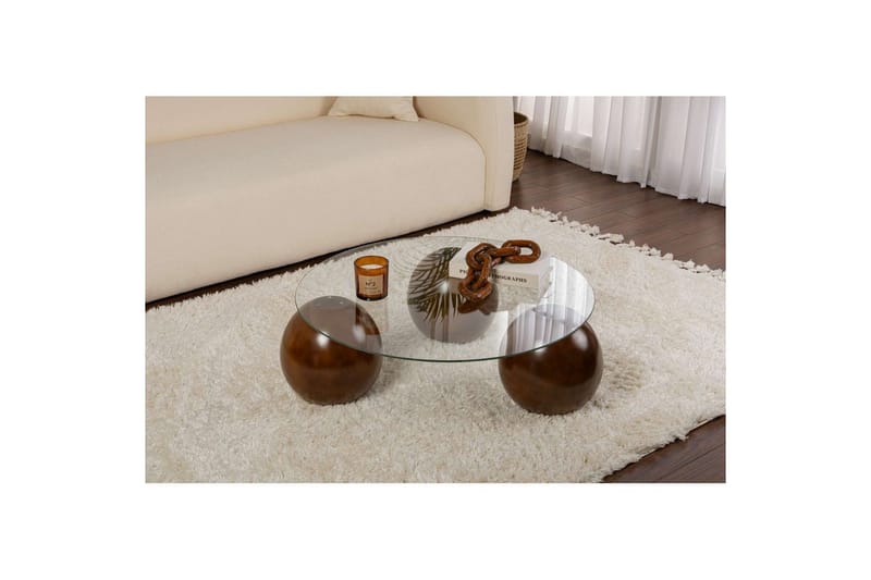 Soffbord Nordure Sibas Soffbord 85 cm Brun - Möbler - Bord & matgrupper - Soffbord