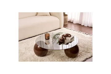Soffbord Nordure Sibas Soffbord 85 cm Mörkbrun - Möbler - Bord & matgrupper - Soffbord
