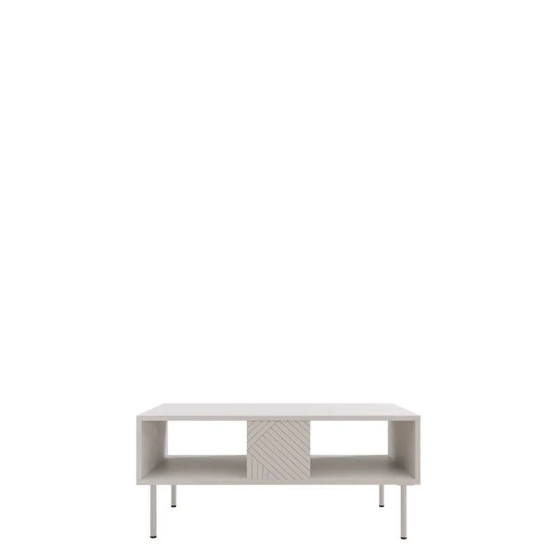Norrs 100 cm Rektangulärt Soffbord med Förvaring i Trä, Beige