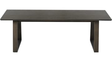 Soffbord Norvik 140 cm - Brunlackad ekfaner med vitpigmenterad finish - Möbler - Bord & matgrupper - Soffbord