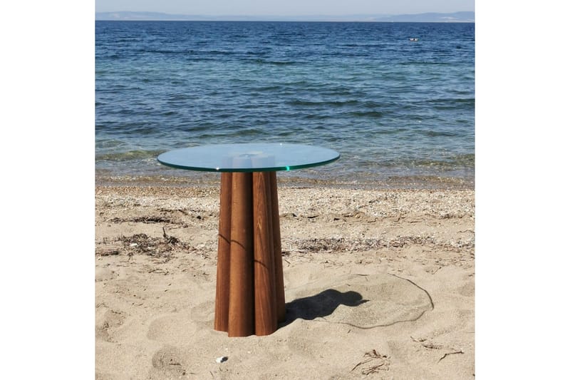 Soffbord Novera Valnöt / Transparent - Valnöt / Transparent - Möbler - Bord & matgrupper - Soffbord