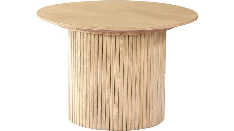 Soffbord Odmark 60 cm, Vitpigmenterad ekfaner