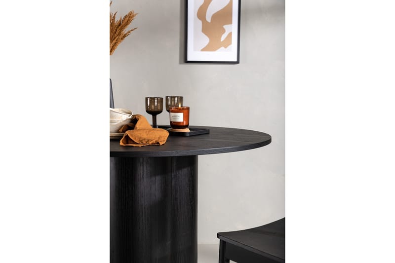 Olivia Matbord 110 cm Runt - Svart - Möbler - Bord & matgrupper - Soffbord