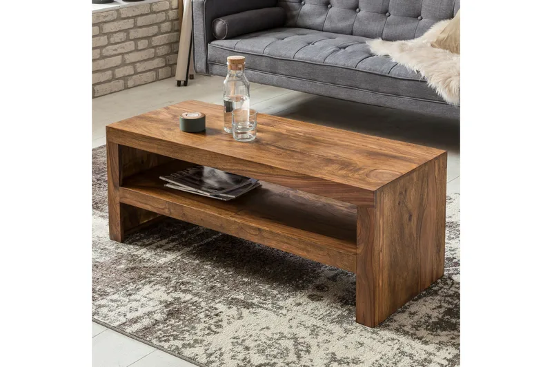 Onks Soffbord 110 cm med Förvaring Hylla - Massivt trä - Möbler - Bord & matgrupper - Soffbord