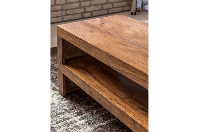 Onks Soffbord 110 cm med Förvaring Hylla - Massivt trä - Möbler - Bord & matgrupper - Soffbord