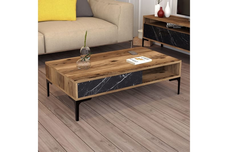 Opperin Soffbord 105x32,6x105 cm - Brun - Möbler - Bord & matgrupper - Soffbord