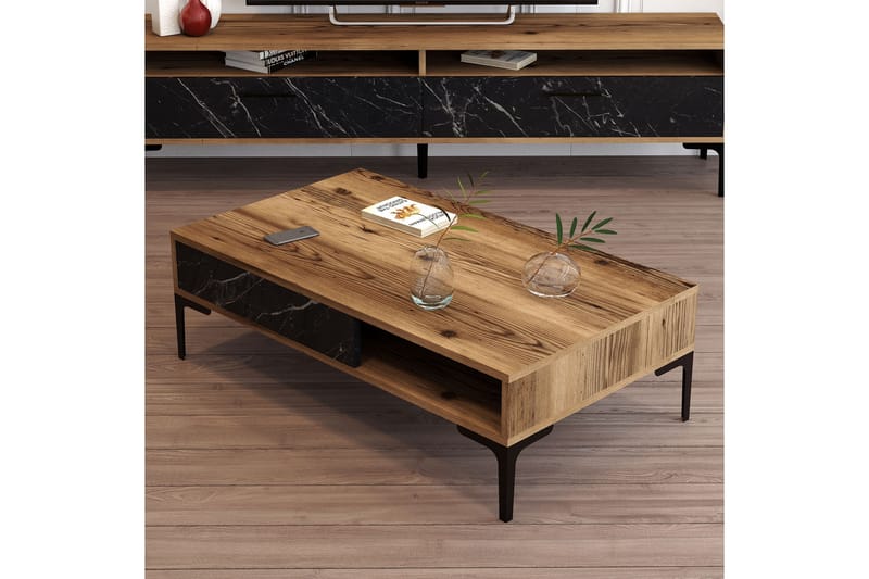 Opperin Soffbord 105x32,6x105 cm - Brun - Möbler - Bord & matgrupper - Soffbord