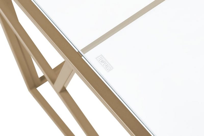 Orland Soffbord 100 cm - Glas/Guld - Möbler - Bord & matgrupper - Soffbord