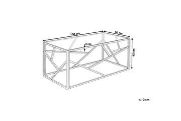 Orland Soffbord 100 cm - Glas/Guld - Möbler - Bord & matgrupper - Soffbord