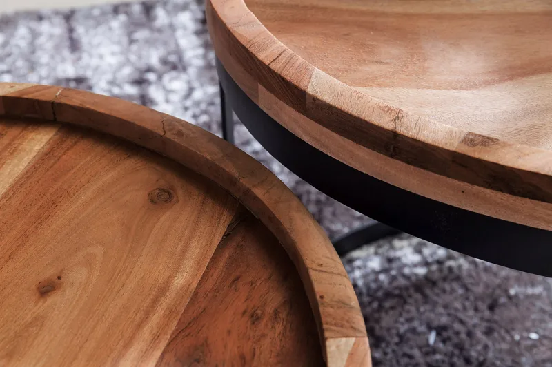 Orleman Satsbord 2-pack - Trä/natur - Möbler - Bord & matgrupper - Soffbord