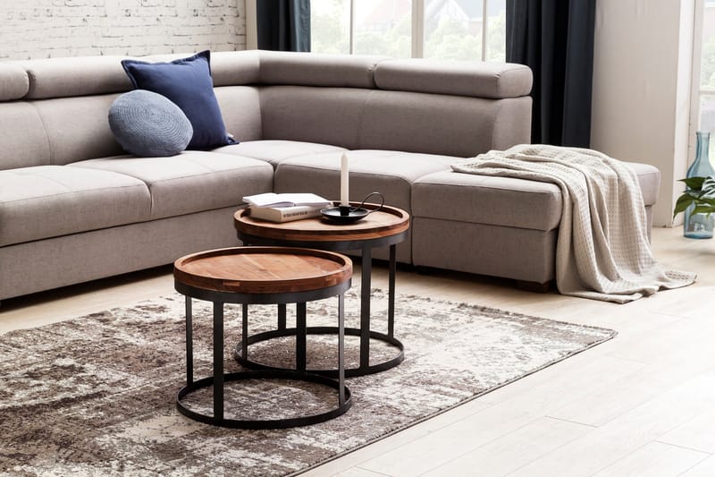 Orleman Satsbord 2-pack, Trä/natur