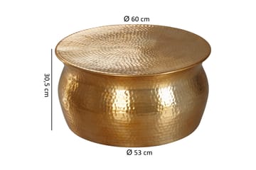 Osagie Soffbord 60 cm Runt - Guld - Möbler - Bord & matgrupper - Soffbord