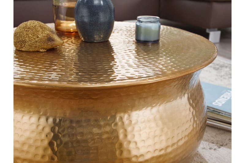 Osagie Soffbord 60 cm Runt - Guld - Möbler - Bord & matgrupper - Soffbord