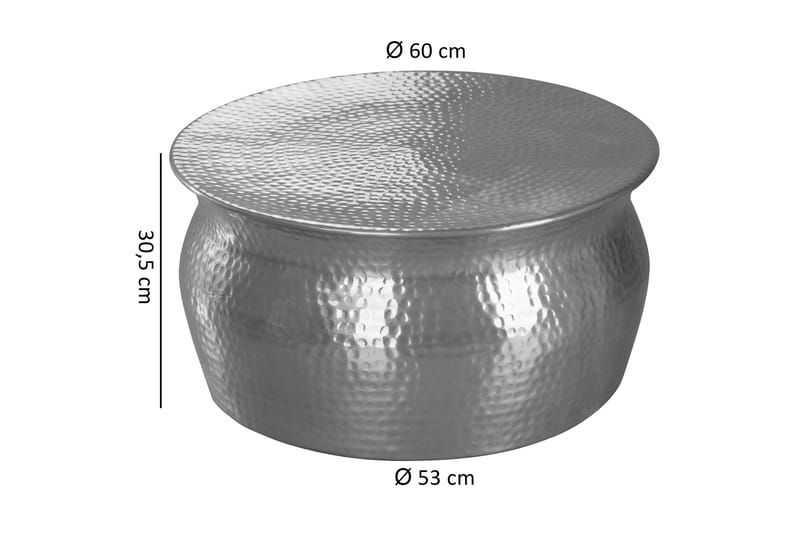 Osagie Soffbord 60 cm Runt - Silver - Möbler - Bord & matgrupper - Soffbord