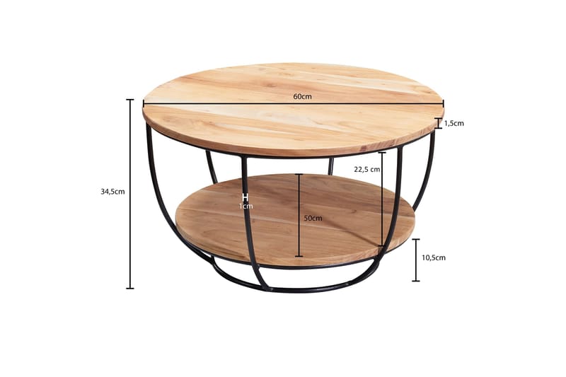 Oshry Soffbord 60 cm - Trä/natur - Möbler - Bord & matgrupper - Soffbord