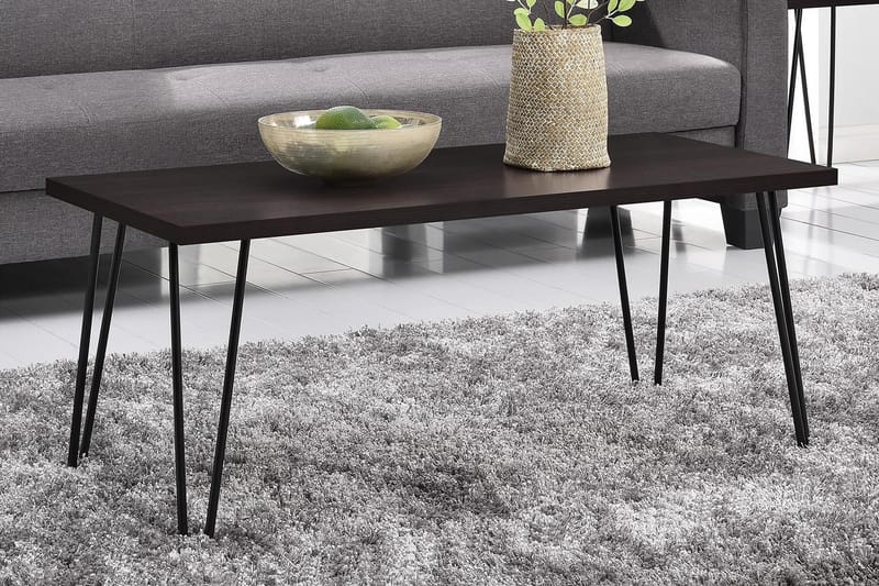 Owen Soffbord 107 cm Espresso/Svart - Dorel Home - Möbler - Bord & matgrupper - Soffbord