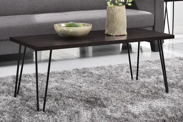Owen Soffbord 107 cm Espresso/Svart - Dorel Home - Möbler - Bord & matgrupper - Soffbord
