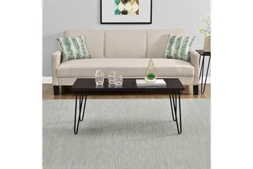 Owen Soffbord 107 cm Espresso/Svart - Dorel Home - Möbler - Bord & matgrupper - Soffbord