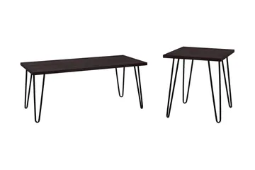 Owen Soffbord 107 cm Espresso/Svart - Dorel Home - Möbler - Bord & matgrupper - Soffbord
