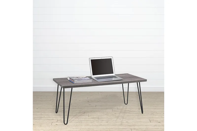 Owen Soffbord 107 cm Grå/Svart - Dorel Home - Möbler - Bord & matgrupper - Soffbord