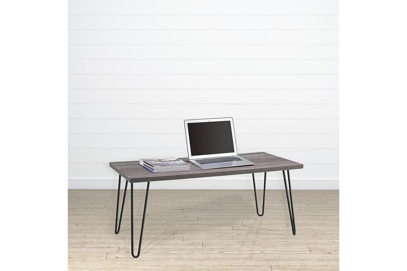 Owen Soffbord 107 cm Grå/Svart - Dorel Home - Möbler - Bord & matgrupper - Soffbord