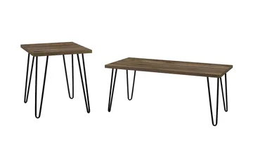 Owen Soffbord 107 cm Valnötsbrun/Svart - Dorel Home - Möbler - Bord & matgrupper - Soffbord