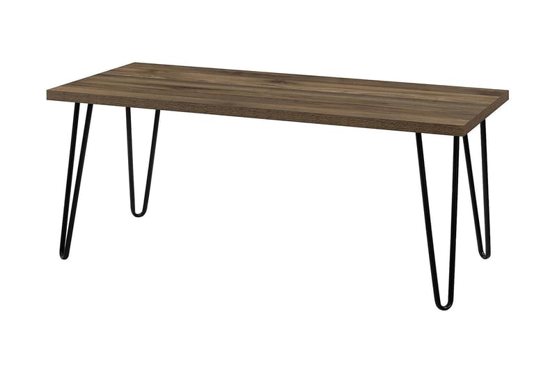 Owen Soffbord 107 cm Valnötsbrun/Svart - Dorel Home - Möbler - Bord & matgrupper - Soffbord
