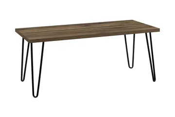 Owen Soffbord 107 cm Valnötsbrun/Svart - Dorel Home - Möbler - Bord & matgrupper - Soffbord