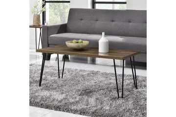 Owen Soffbord 107 cm Valnötsbrun/Svart - Dorel Home - Möbler - Bord & matgrupper - Soffbord