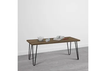 Owen Soffbord 107 cm Valnötsbrun/Svart - Dorel Home - Möbler - Bord & matgrupper - Soffbord