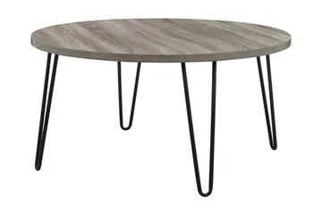 Owen Soffbord 90 cm Ovalt Runt Grå/Svart - Dorel Home - Möbler - Bord & matgrupper - Soffbord