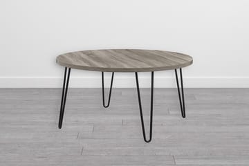 Owen Soffbord 90 cm Ovalt Runt Grå/Svart - Dorel Home - Möbler - Bord & matgrupper - Soffbord