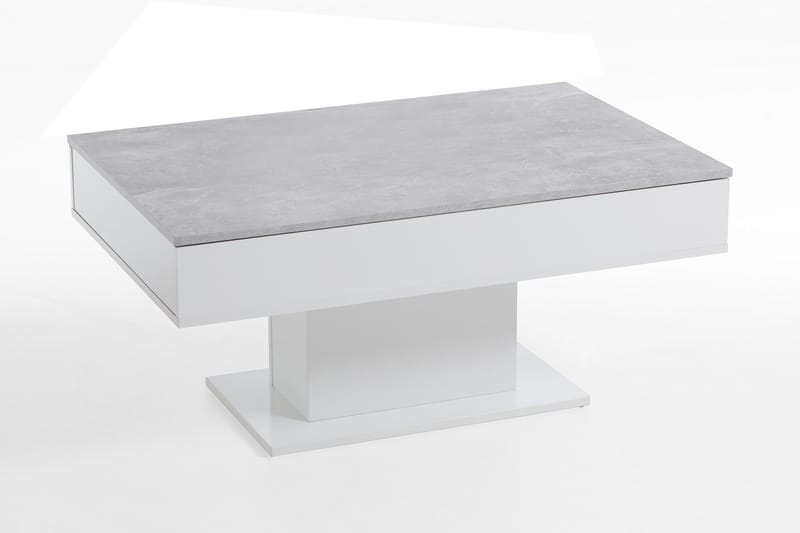 Pacak Soffbord 100 cm - Betonggrå/Vit - Möbler - Bord & matgrupper - Soffbord