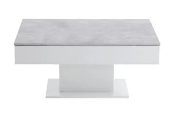 Pacak Soffbord 100 cm - Betonggrå/Vit - Möbler - Bord & matgrupper - Soffbord