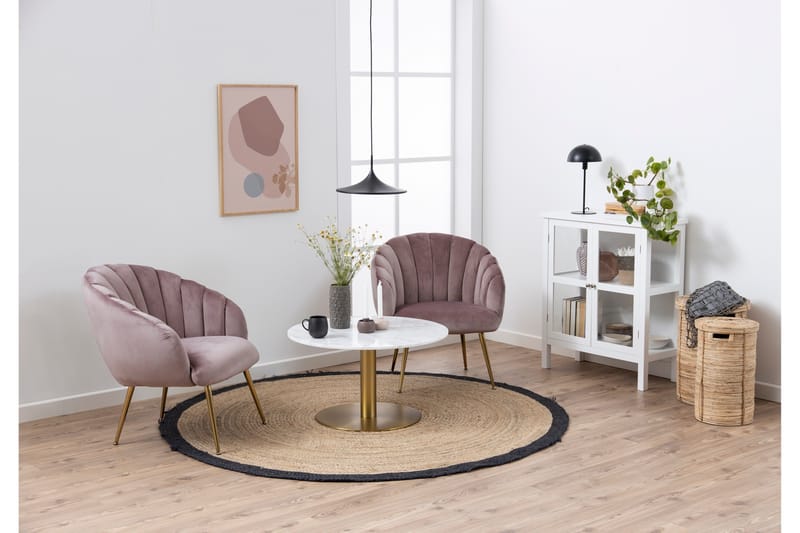 Palisades Soffbord 80 cm Rund - Vit - Möbler - Bord & matgrupper - Soffbord