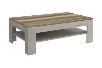 Perkhill Soffbord 120 cm med Förvaring Hylla - Brun/Grå - Möbler - Bord & matgrupper - Soffbord